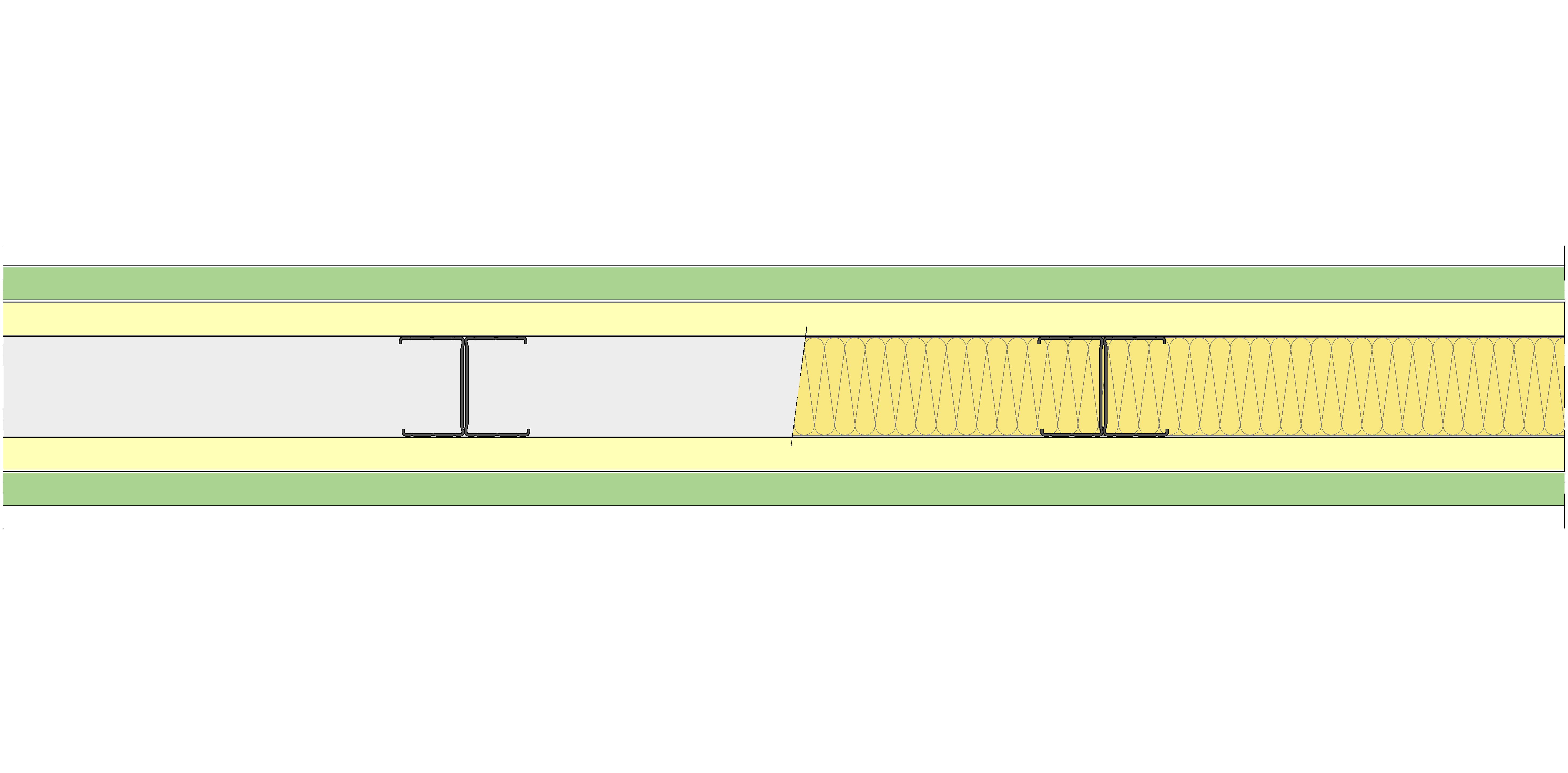 Tabique Pladur® 170/450 (70-45H) 1MAGNA H1-2MAGNA-1MAGNA H1 MW