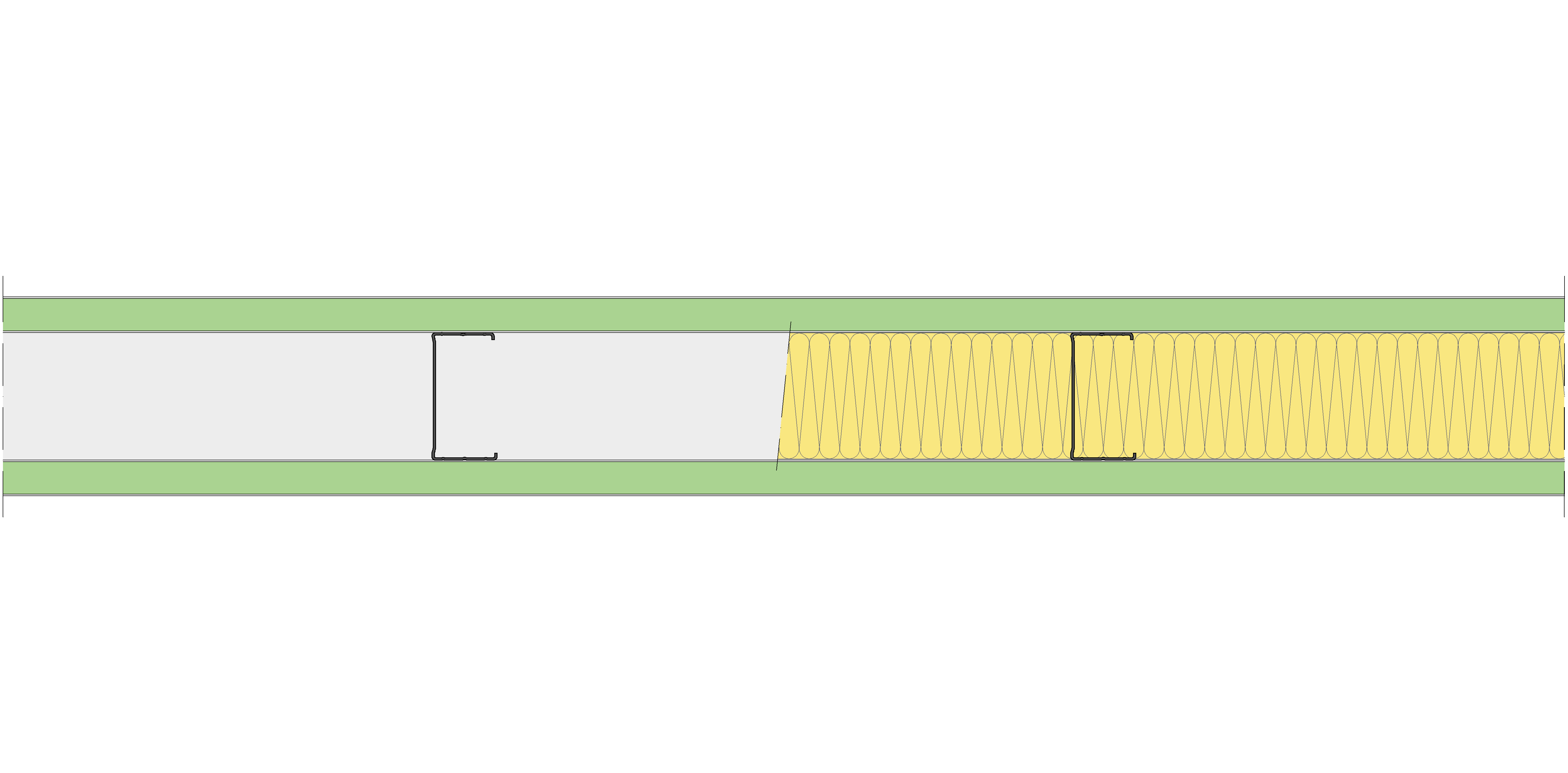 Tabique Pladur® 140/450 (90-45) 2MAGNA H1 MW
