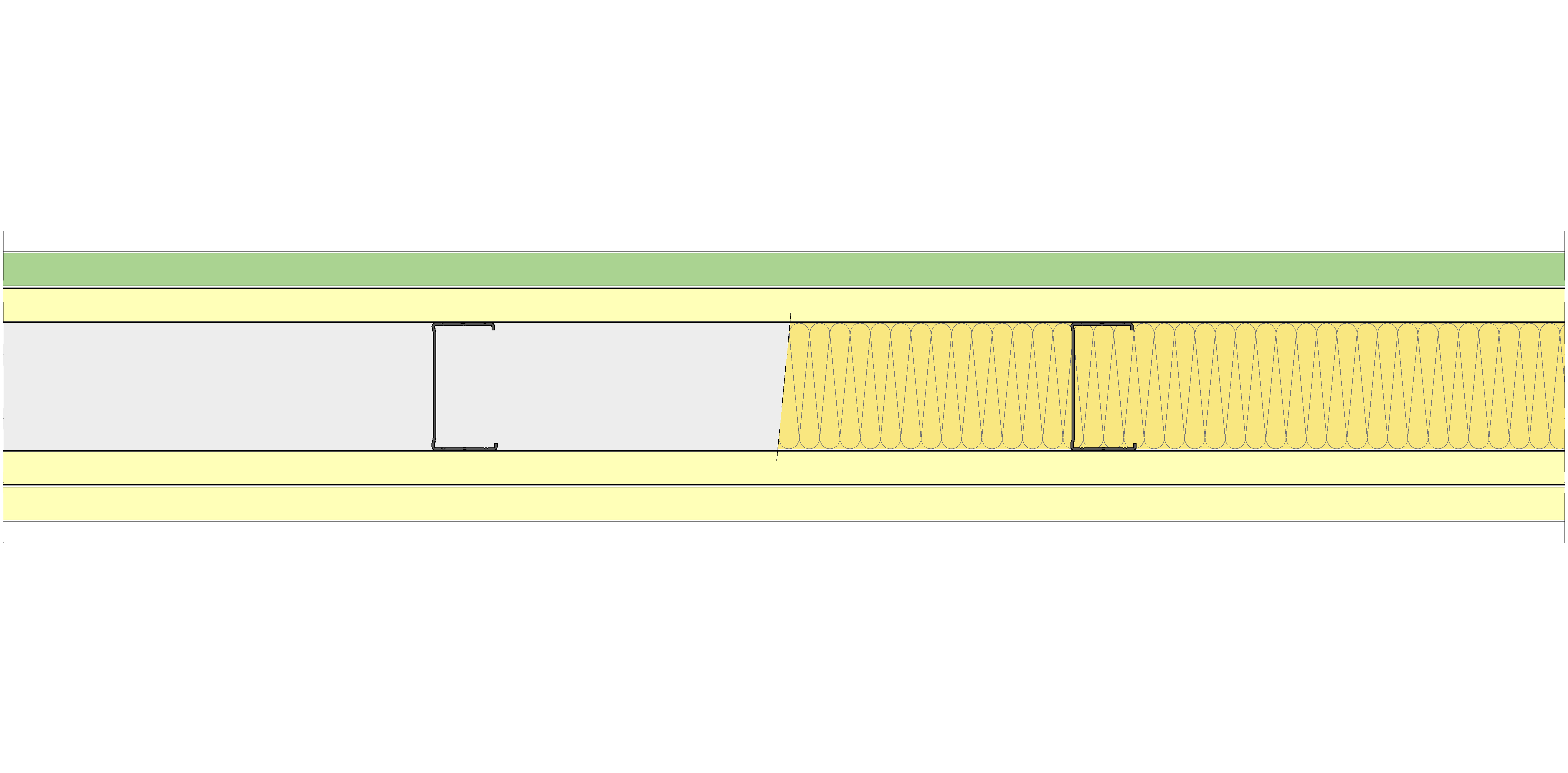 Tabique Pladur® 190/450 (90-45) 1MAGNA H1-3MAGNA MW