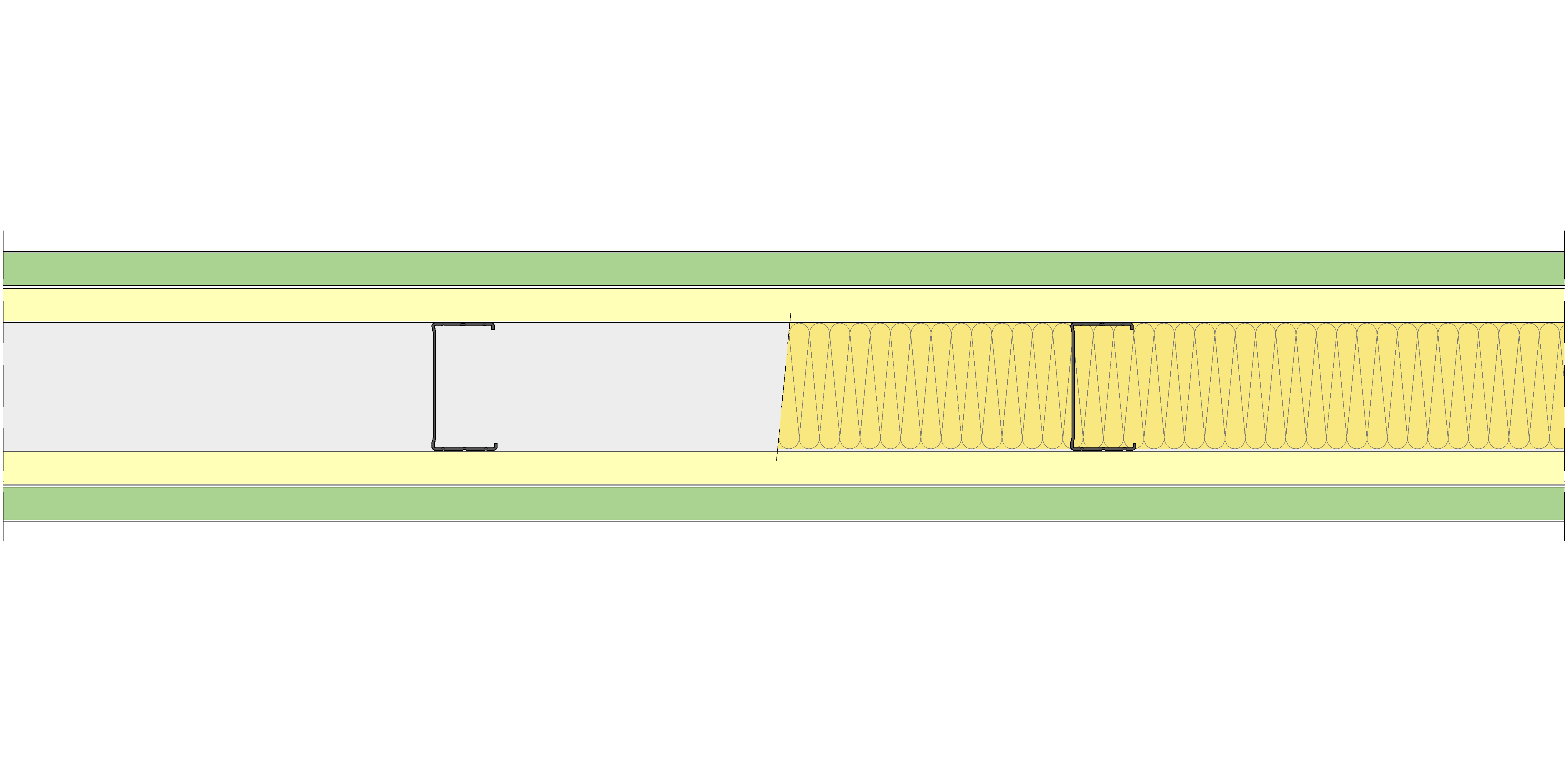 Tabique Pladur® 190/450 (90-45) 1MAGNA H1-2MAGNA-1MAGNA H1 MW