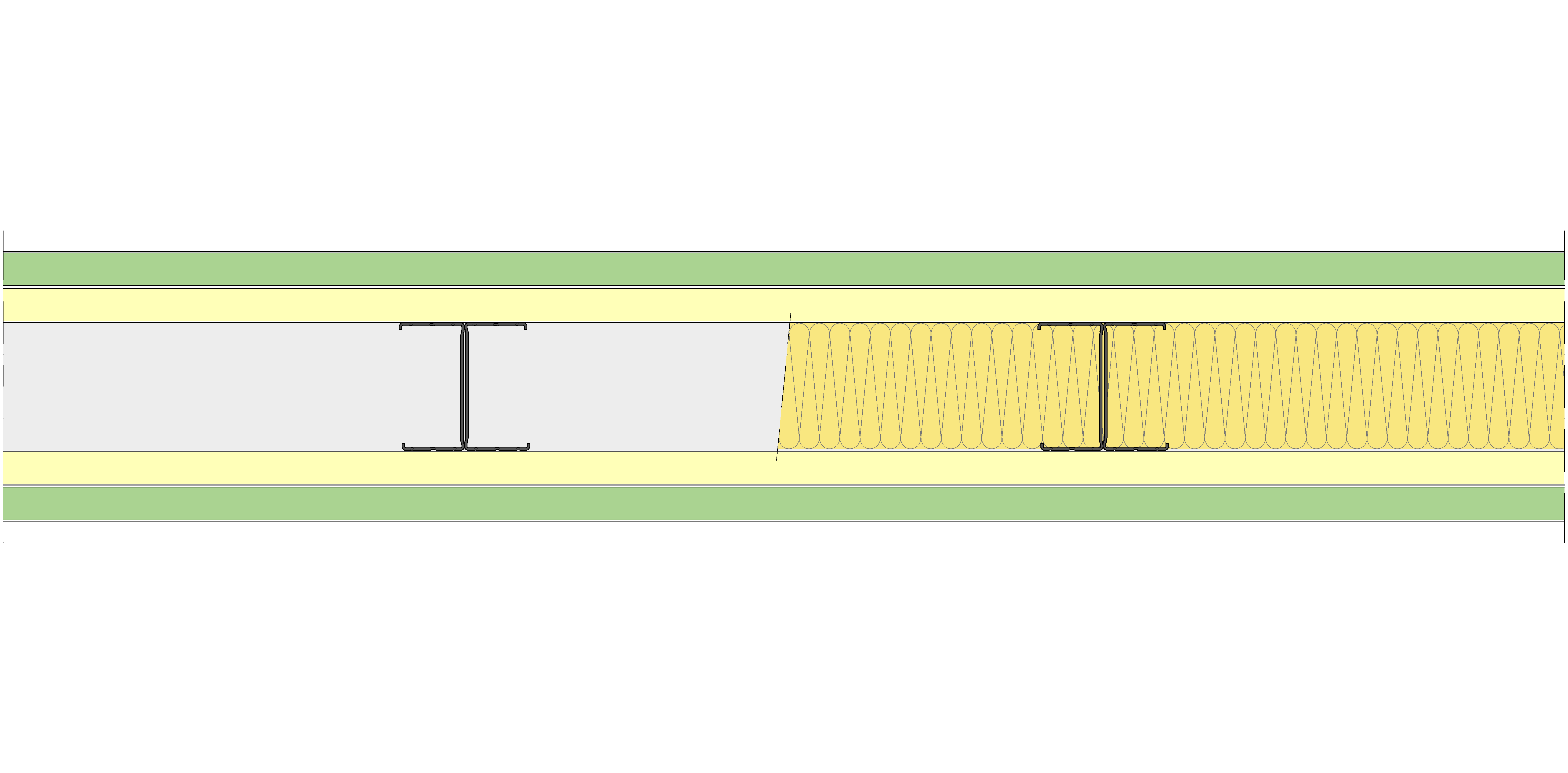 Tabique Pladur® 190/450 (90-45H) 1MAGNA H1-2MAGNA-1MAGNA H1 MW