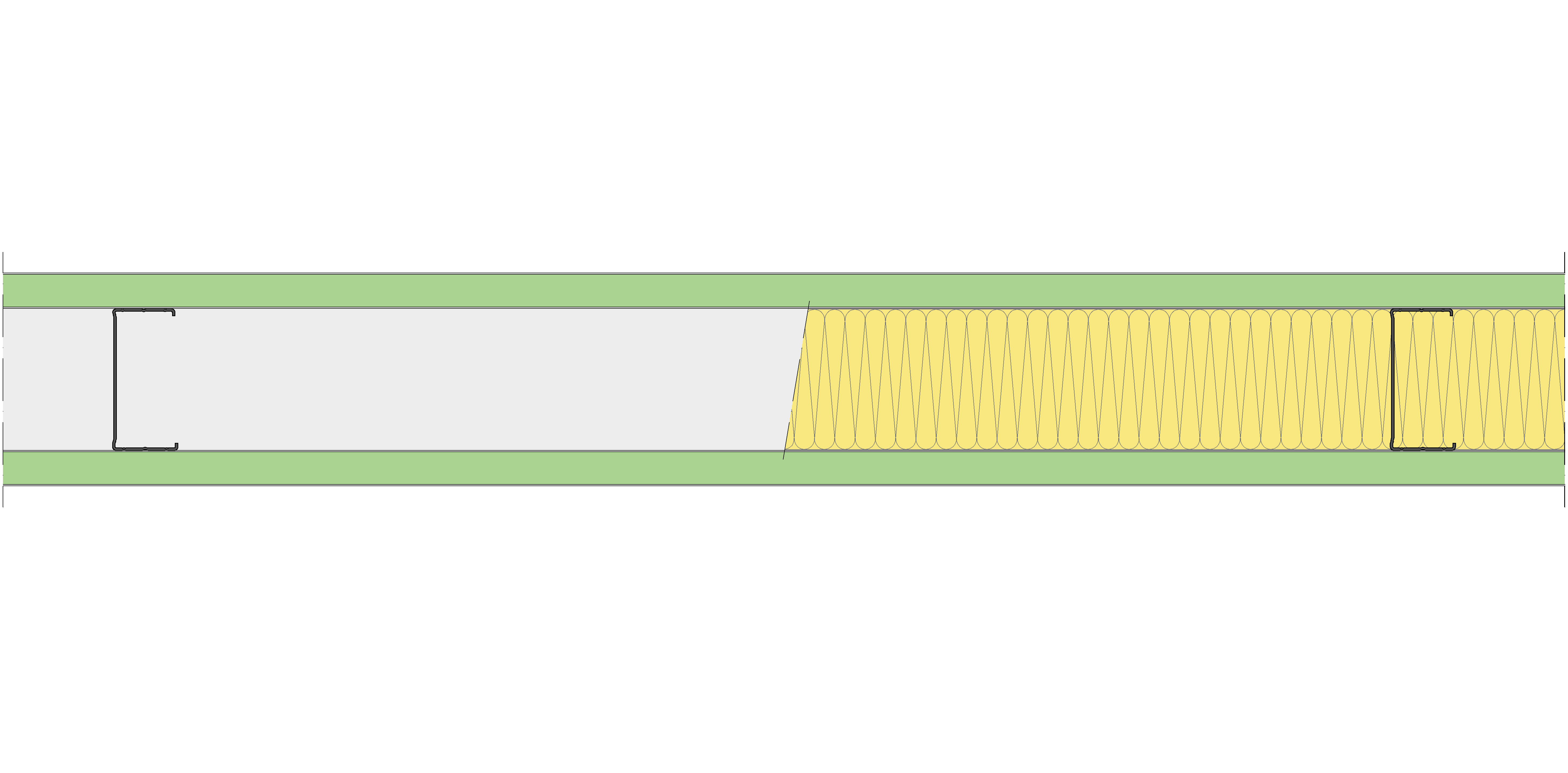 Tabique Pladur® 150/900 (100-45) 2MAGNA H1 MW