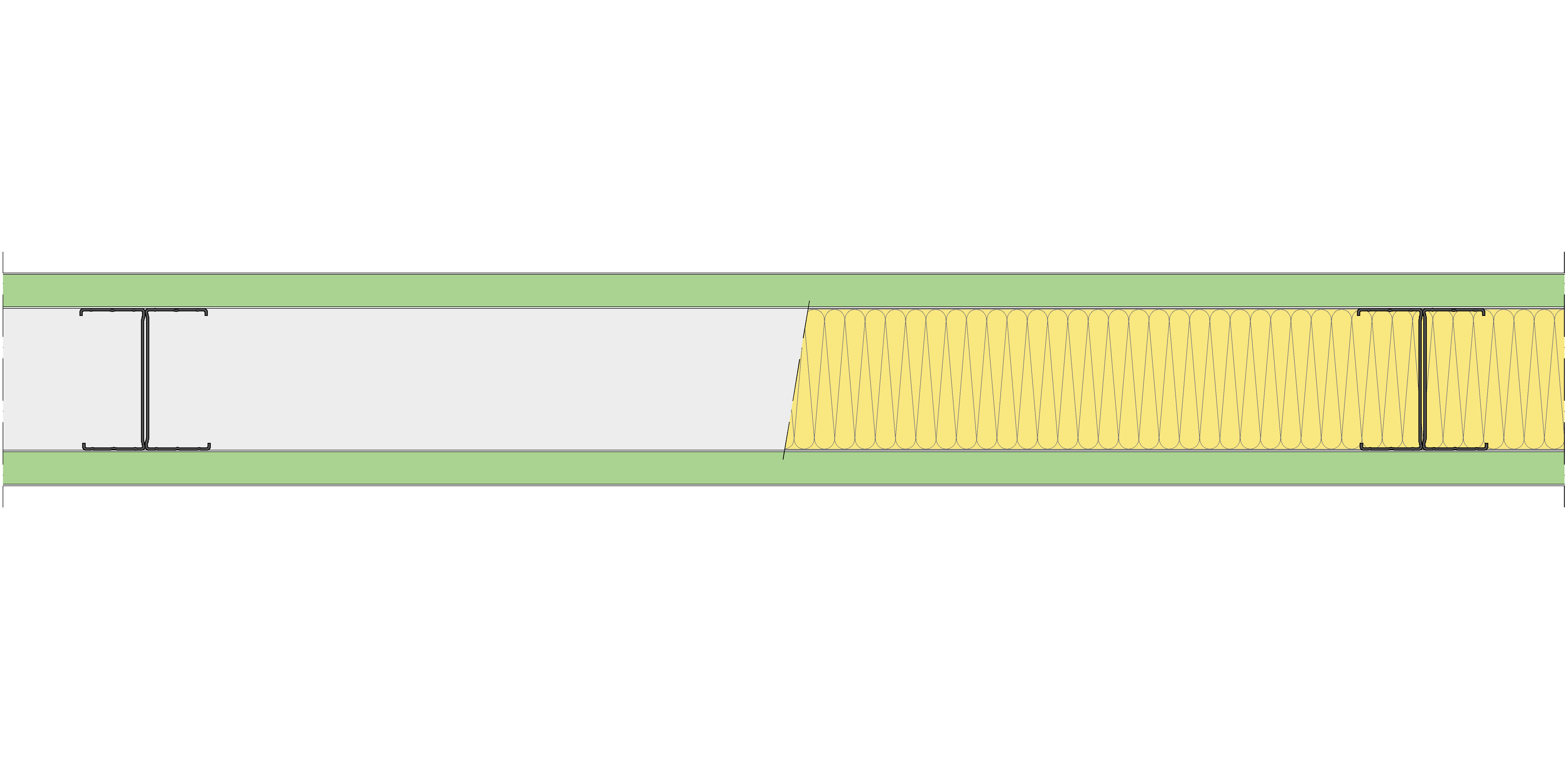 Tabique Pladur® 150/900 (100-45H) 2MAGNA H1 MW