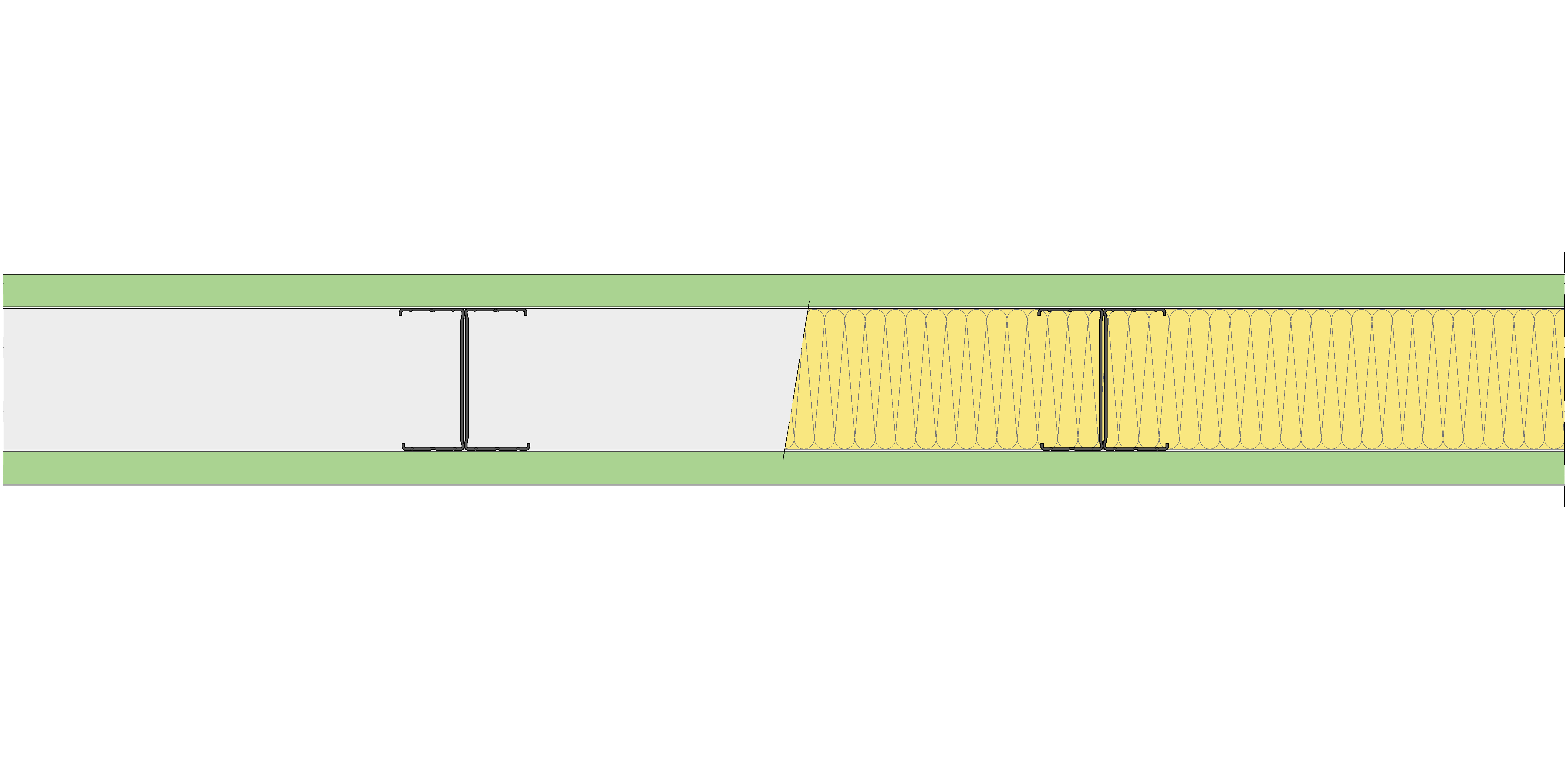 Tabique Pladur® 150/450 (100-45H) 2MAGNA H1 MW