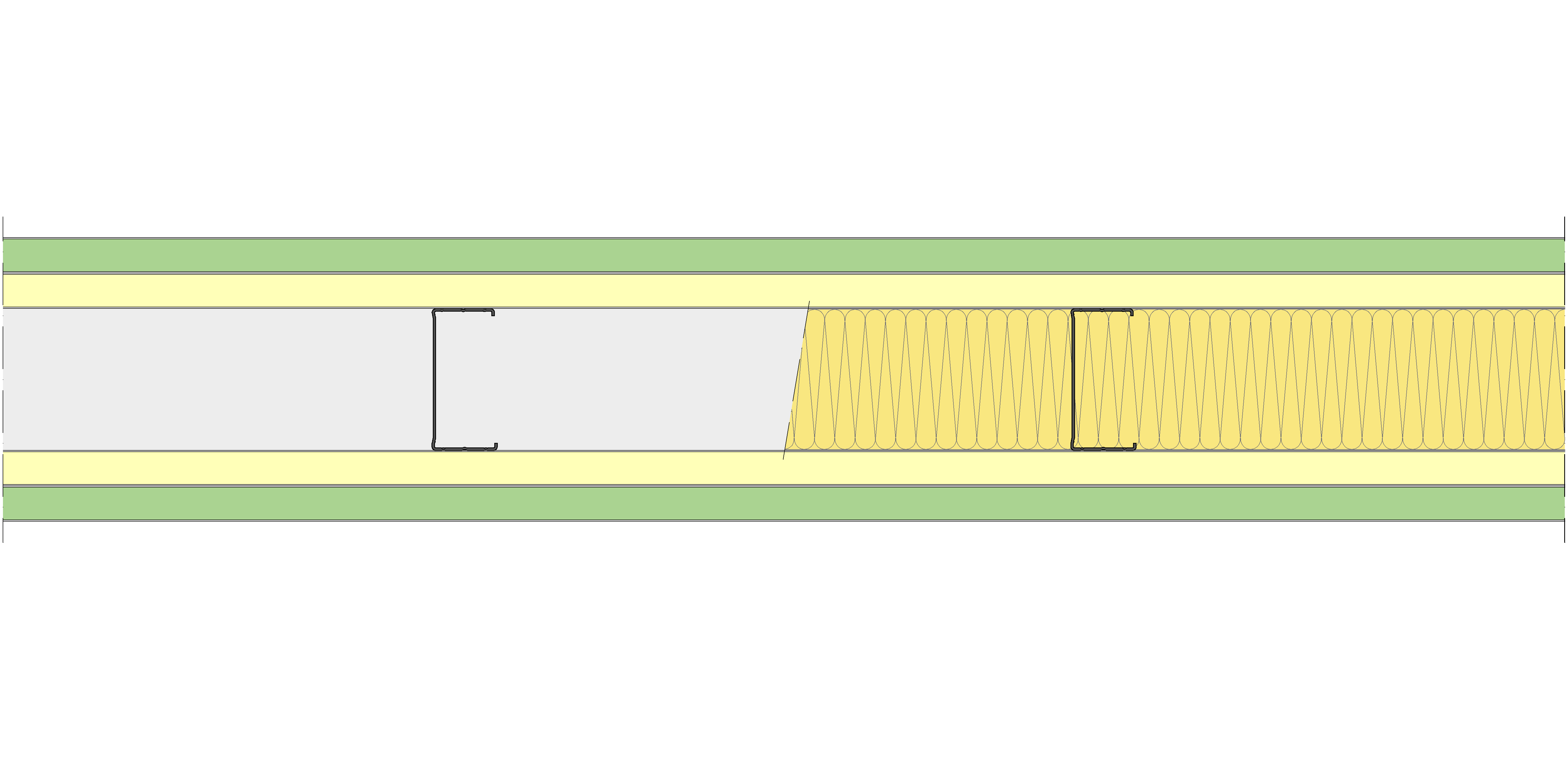 Tabique Pladur® 200/450 (100-45) 1MAGNA H1-2MAGNA-1MAGNA H1 MW