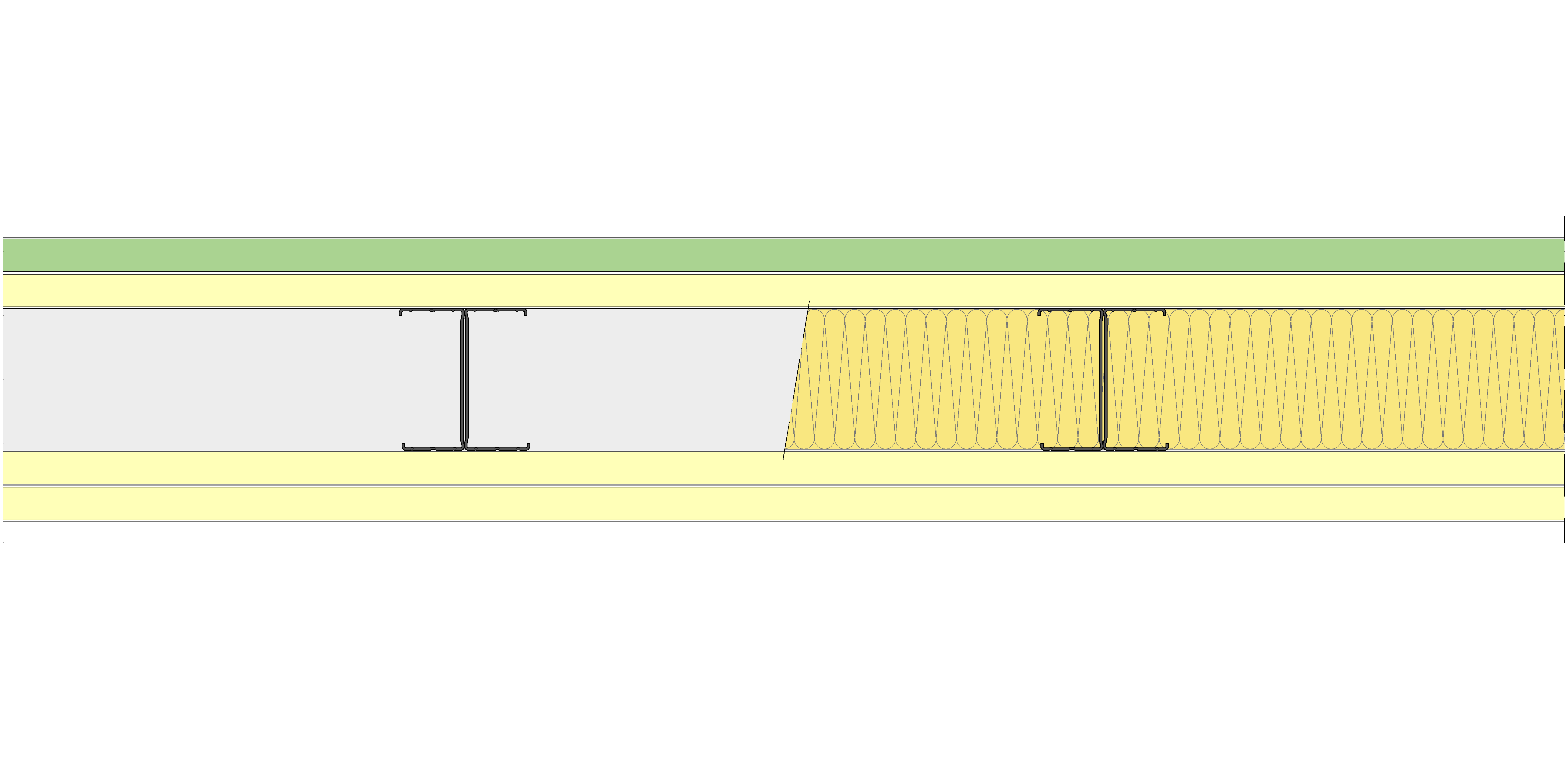 Tabique Pladur® 200/450 (100-45H) 1MAGNA H1-3MAGNA MW