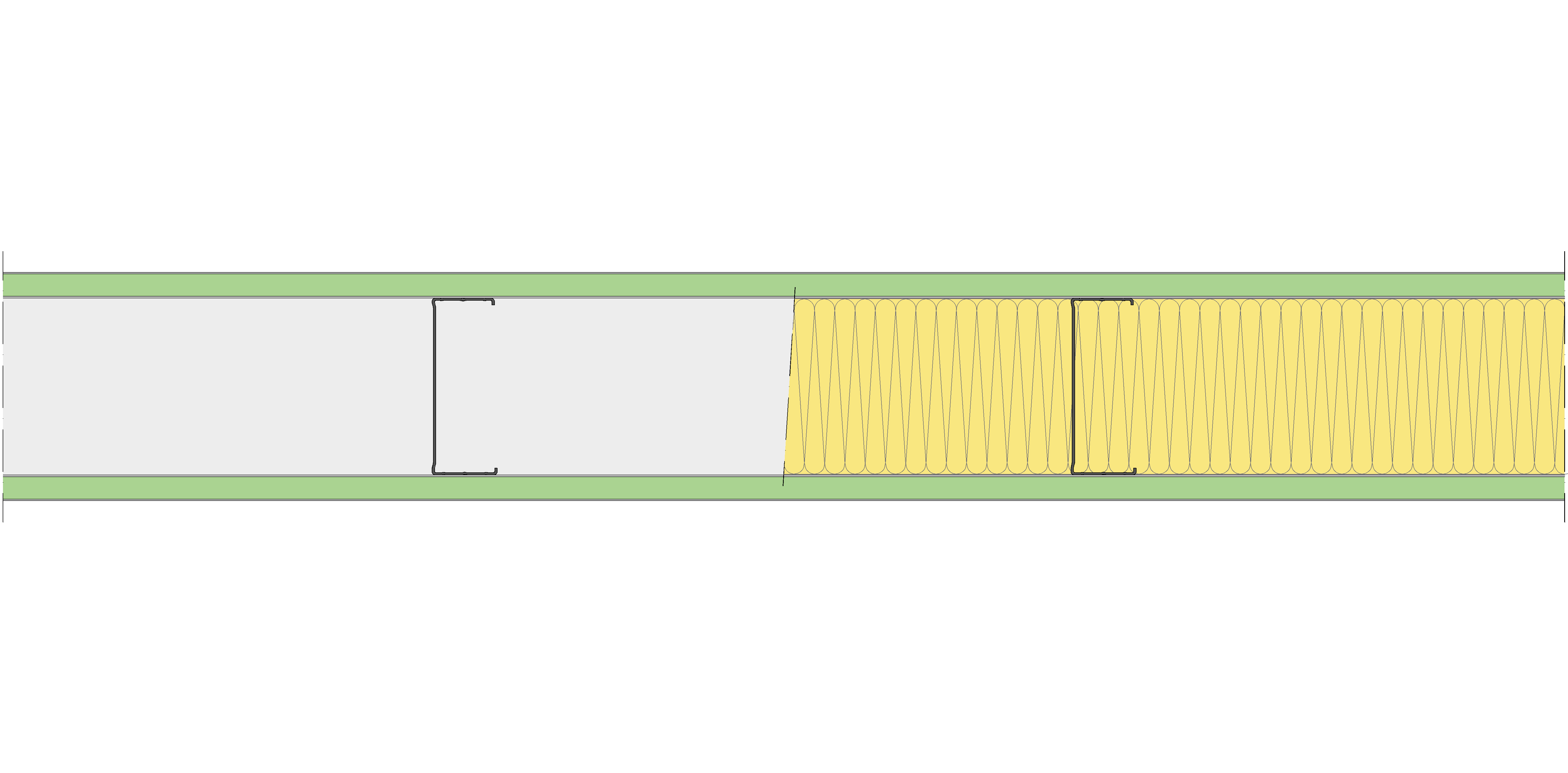 Tabique Pladur® 161/450 (125-45) 2MAGNA H1 MW