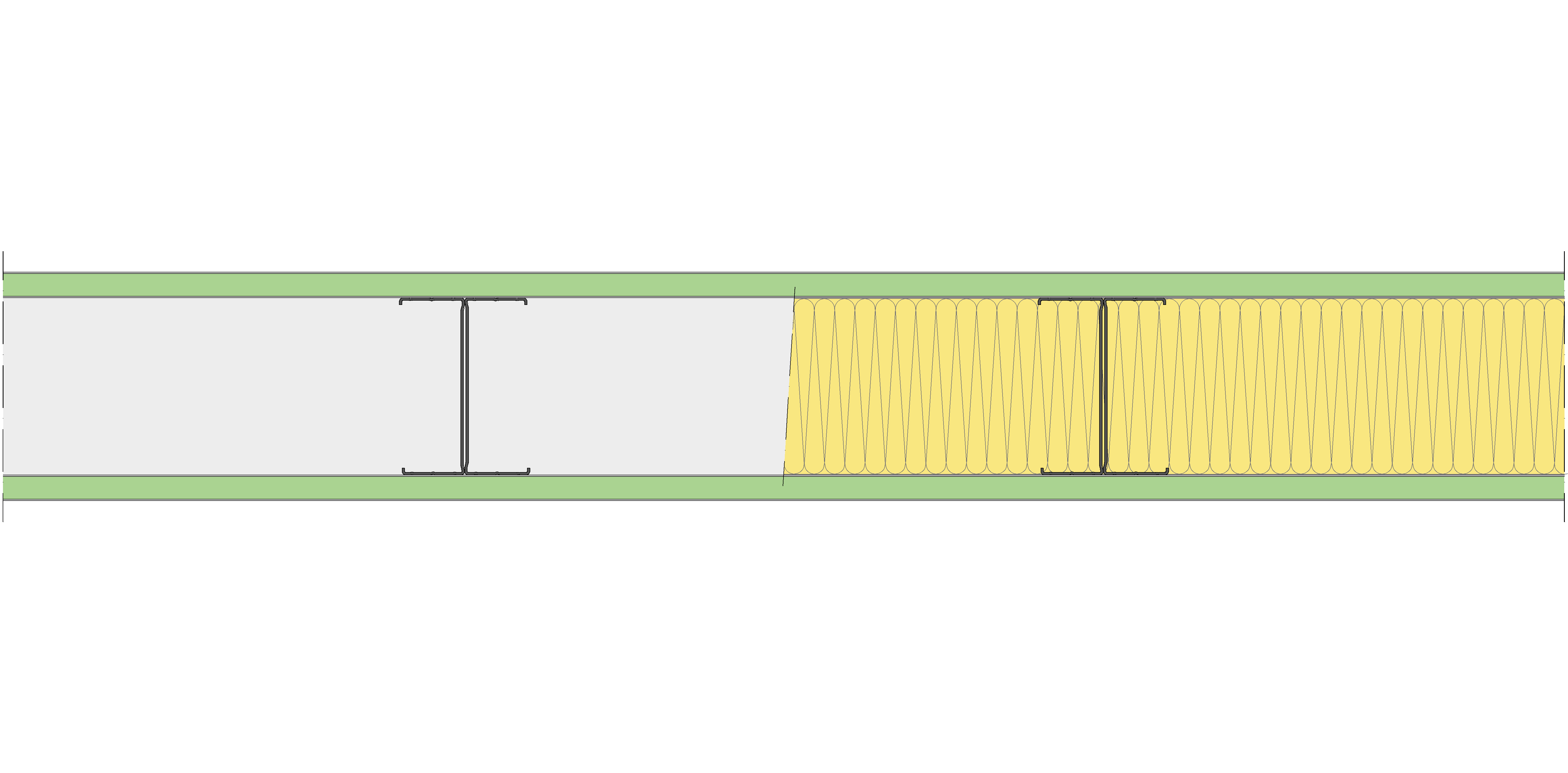 Tabique Pladur® 161/450 (125-45H) 2MAGNA H1 MW