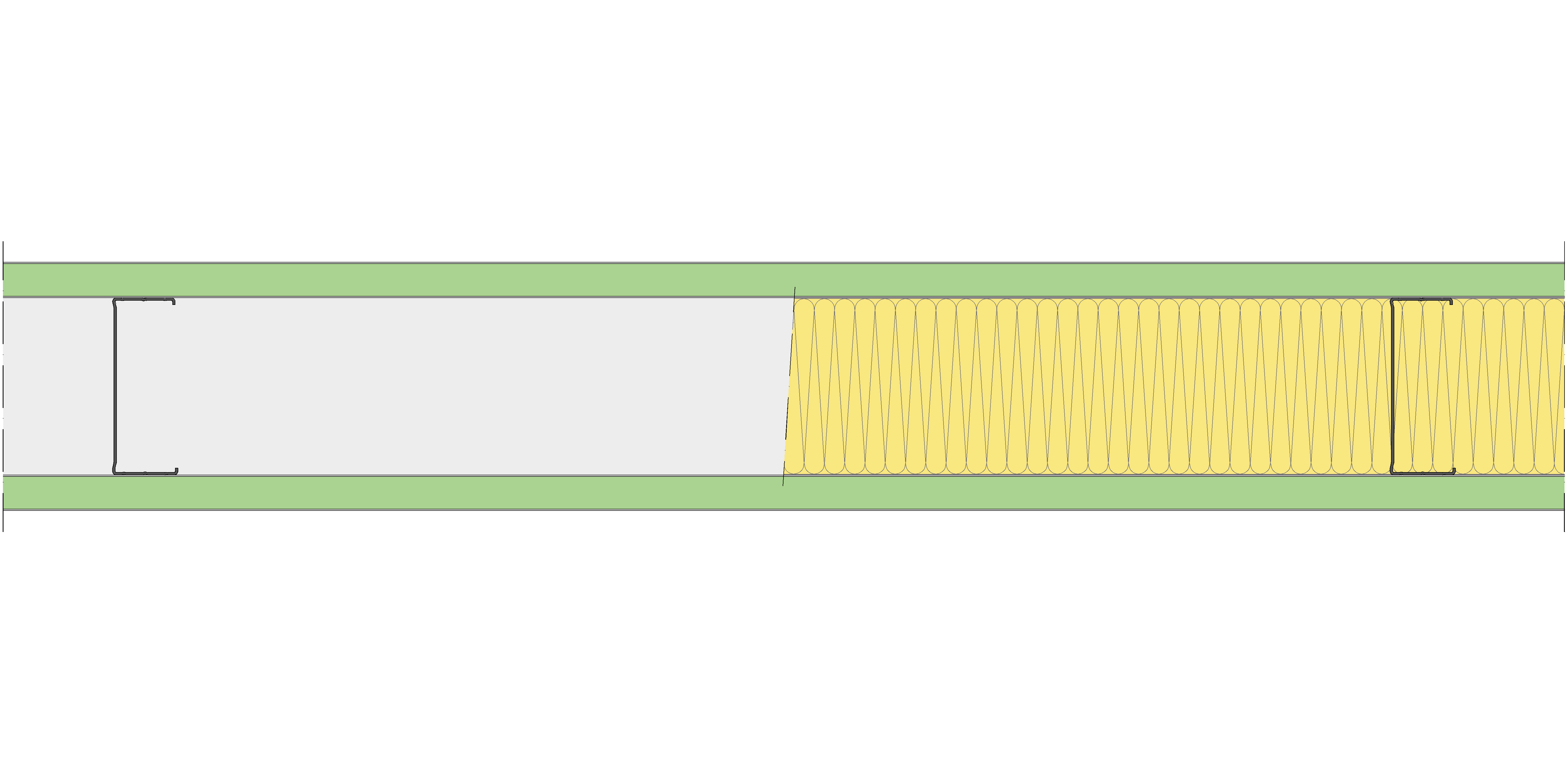 Tabique Pladur® 175/900 (125-45) 2MAGNA H1 MW