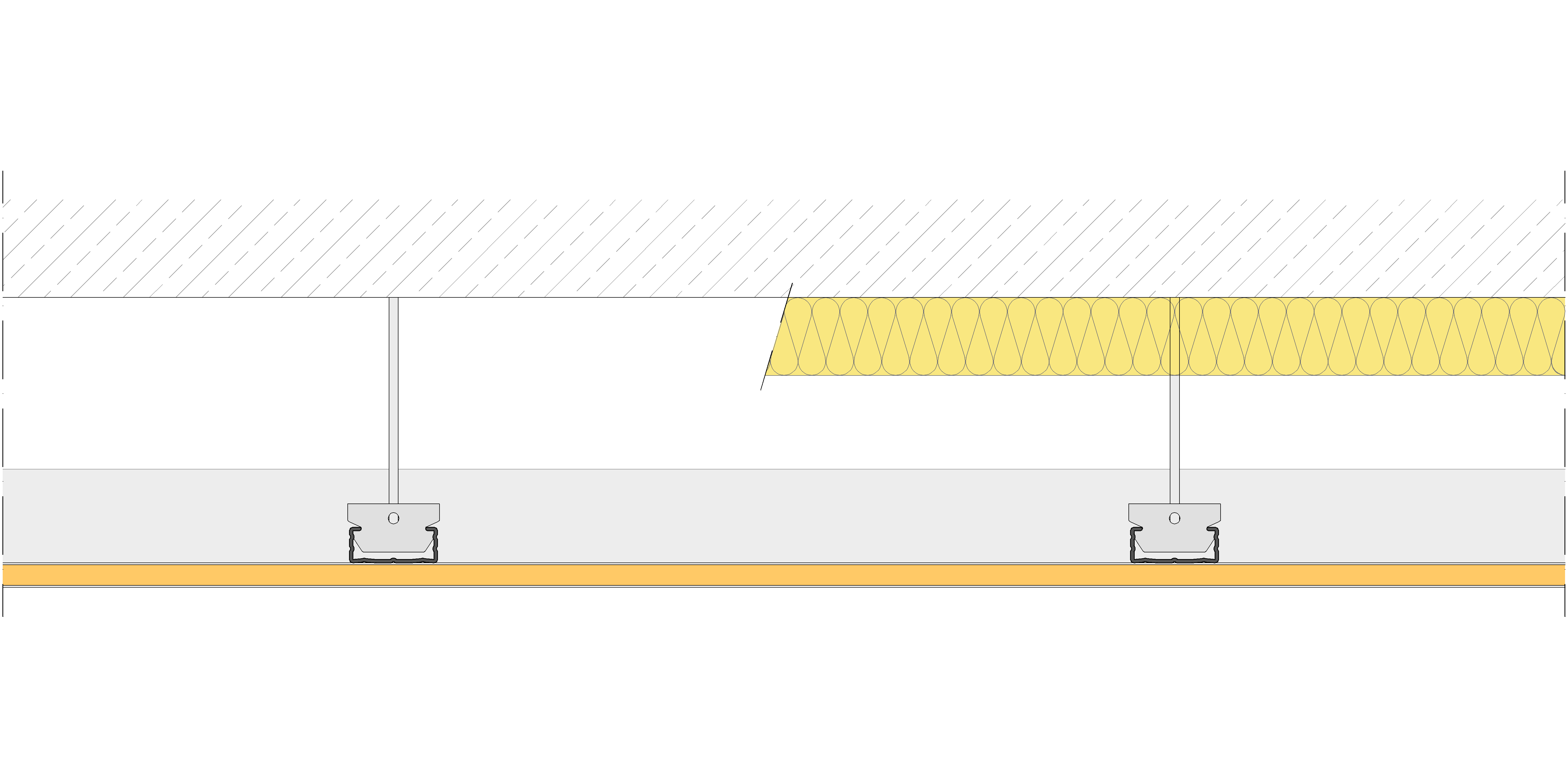 T.C. suspendido Pladur® T-45 Z5/400 1x12,5 WAB MW