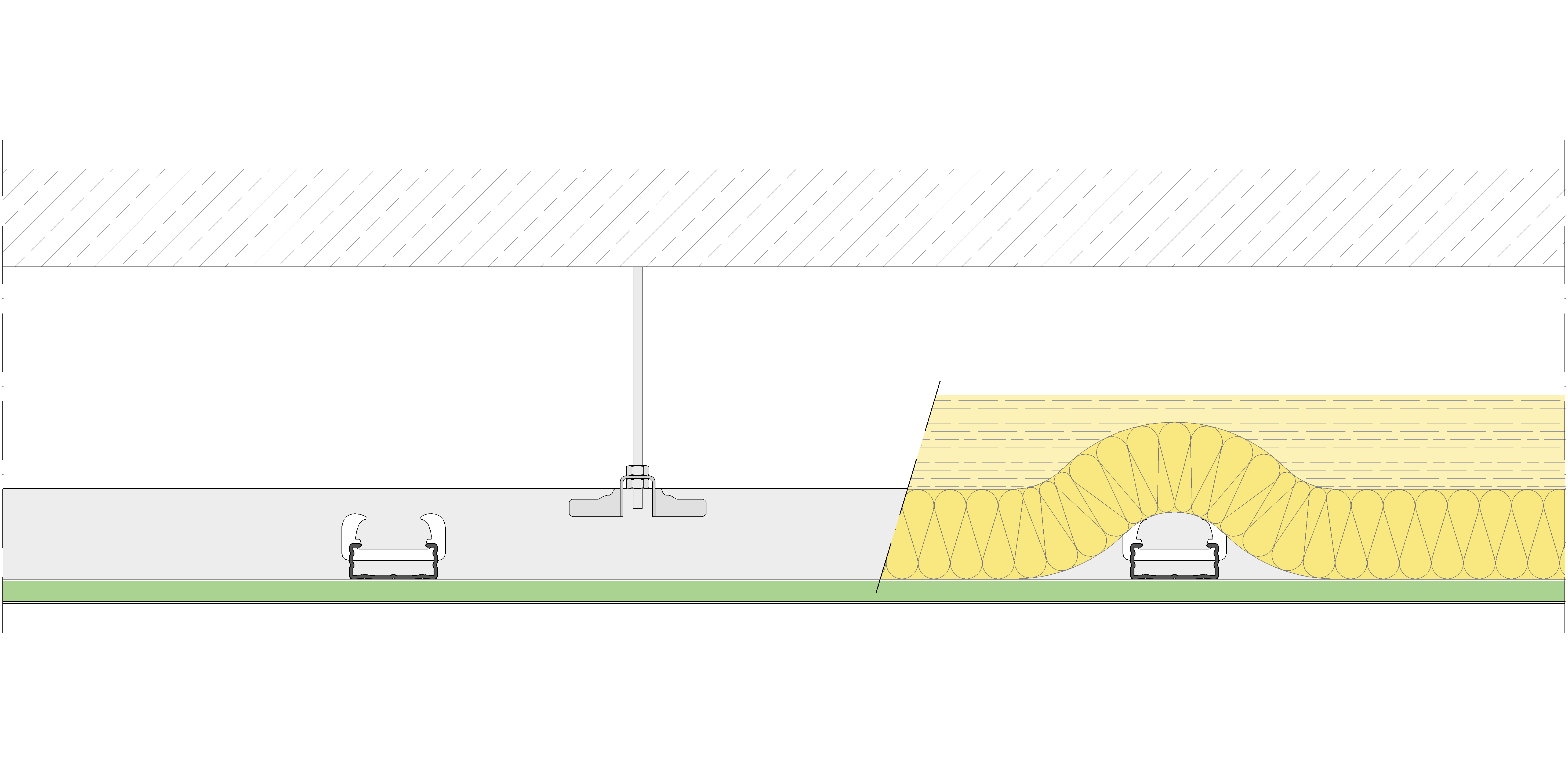 T.C. suspendido Pladur® NEO 48/1000x400 1x12,5 H1 MW