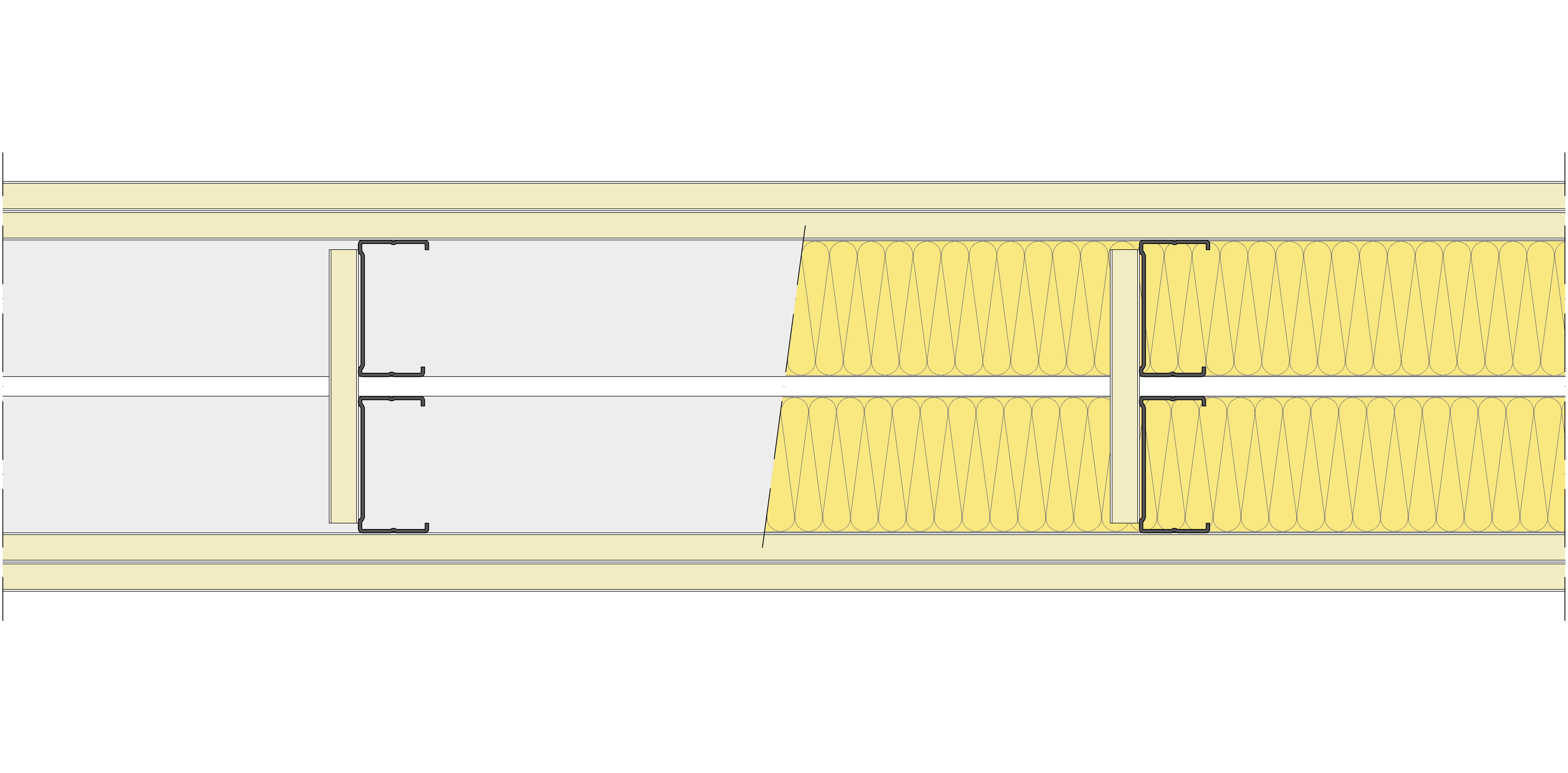 Tabique Pladur® 200/400 (70-35+e+70-35) 4N 2MW Arriostrado