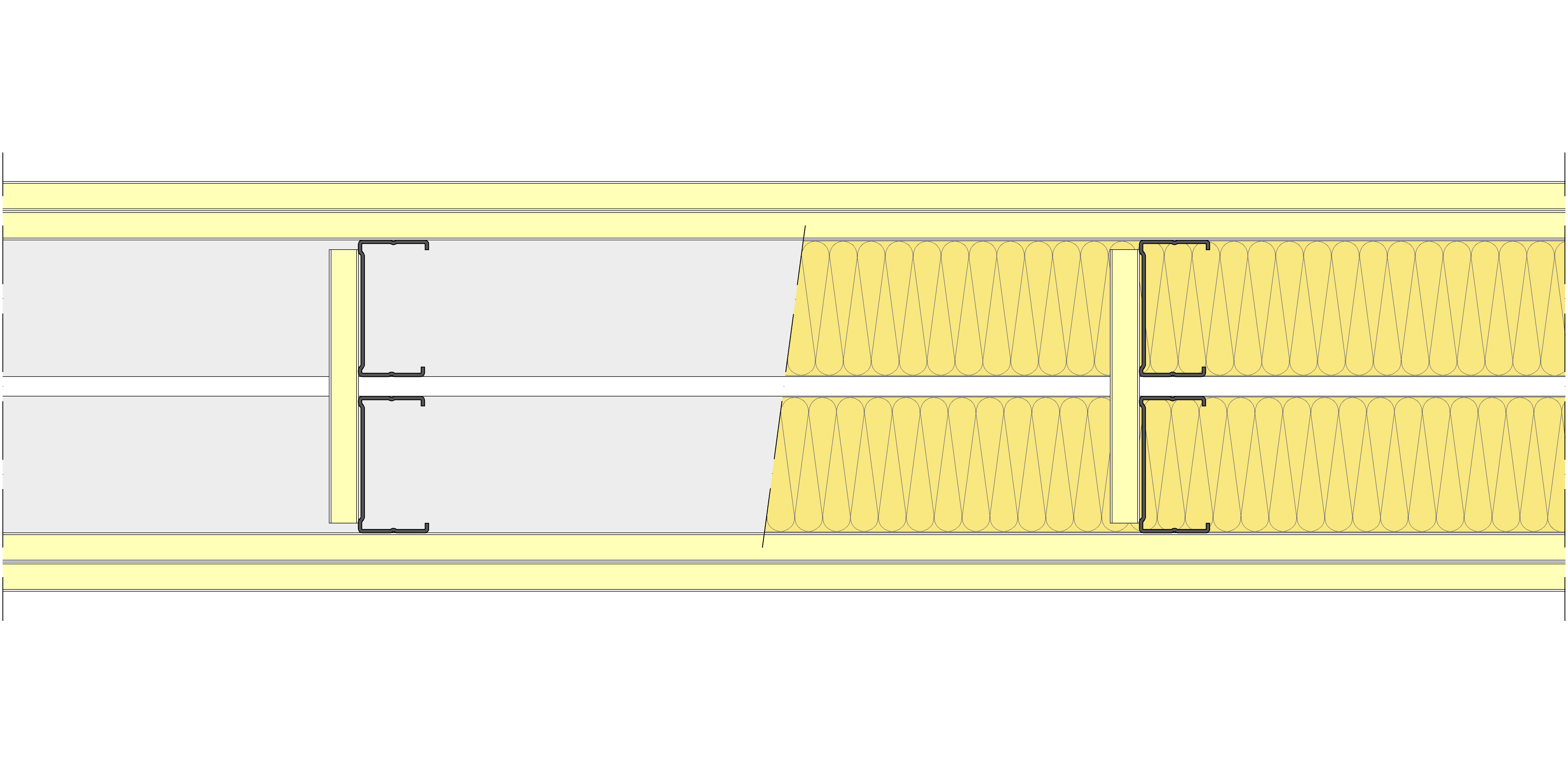 Tabique Pladur® 200/400 (70-35+e+70-35) 4I 2MW Arriostrado
