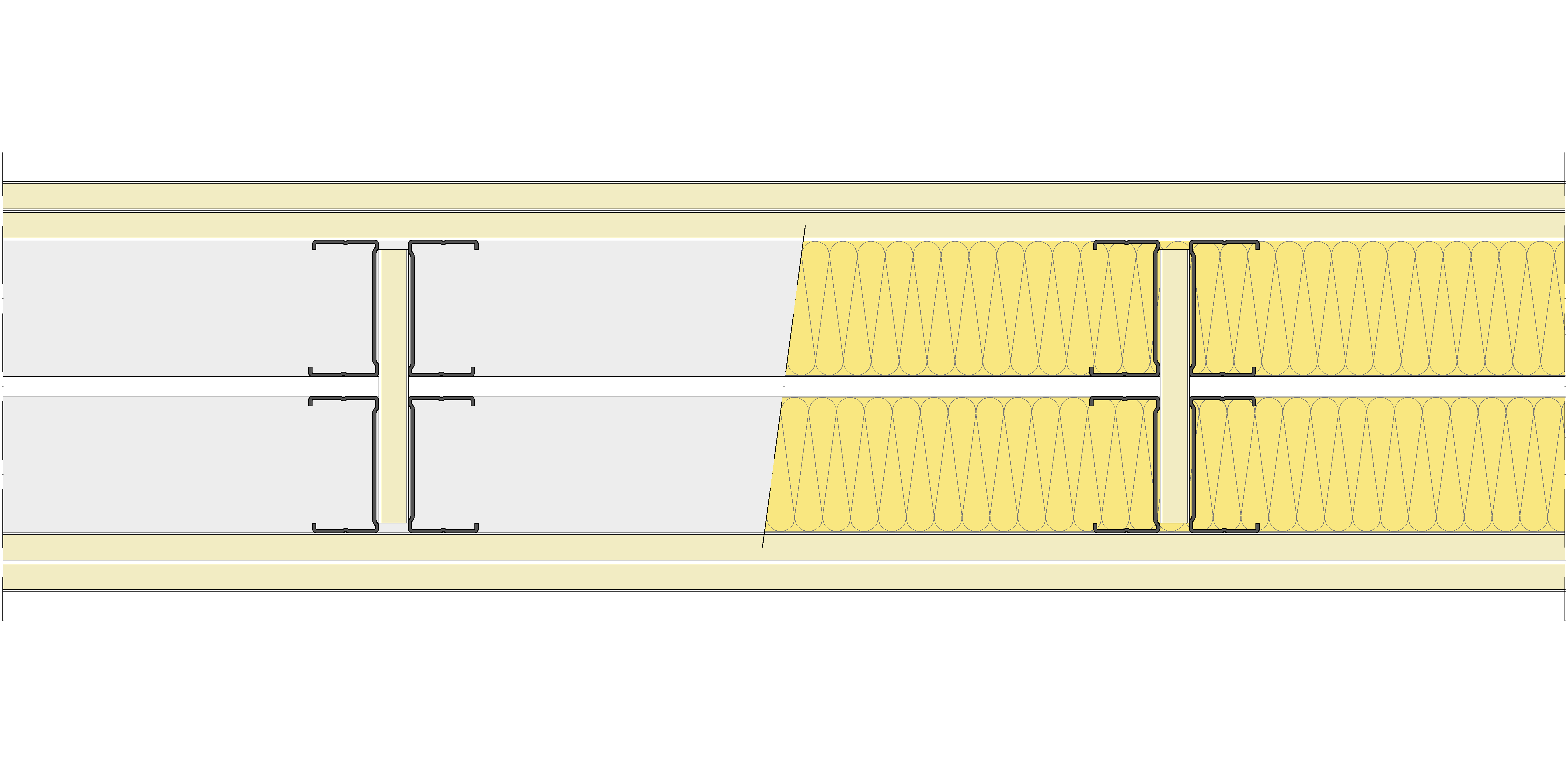 Tabique Pladur® 200/400 (70-35H+e+70-35H) 4N 2MW Arriostrado