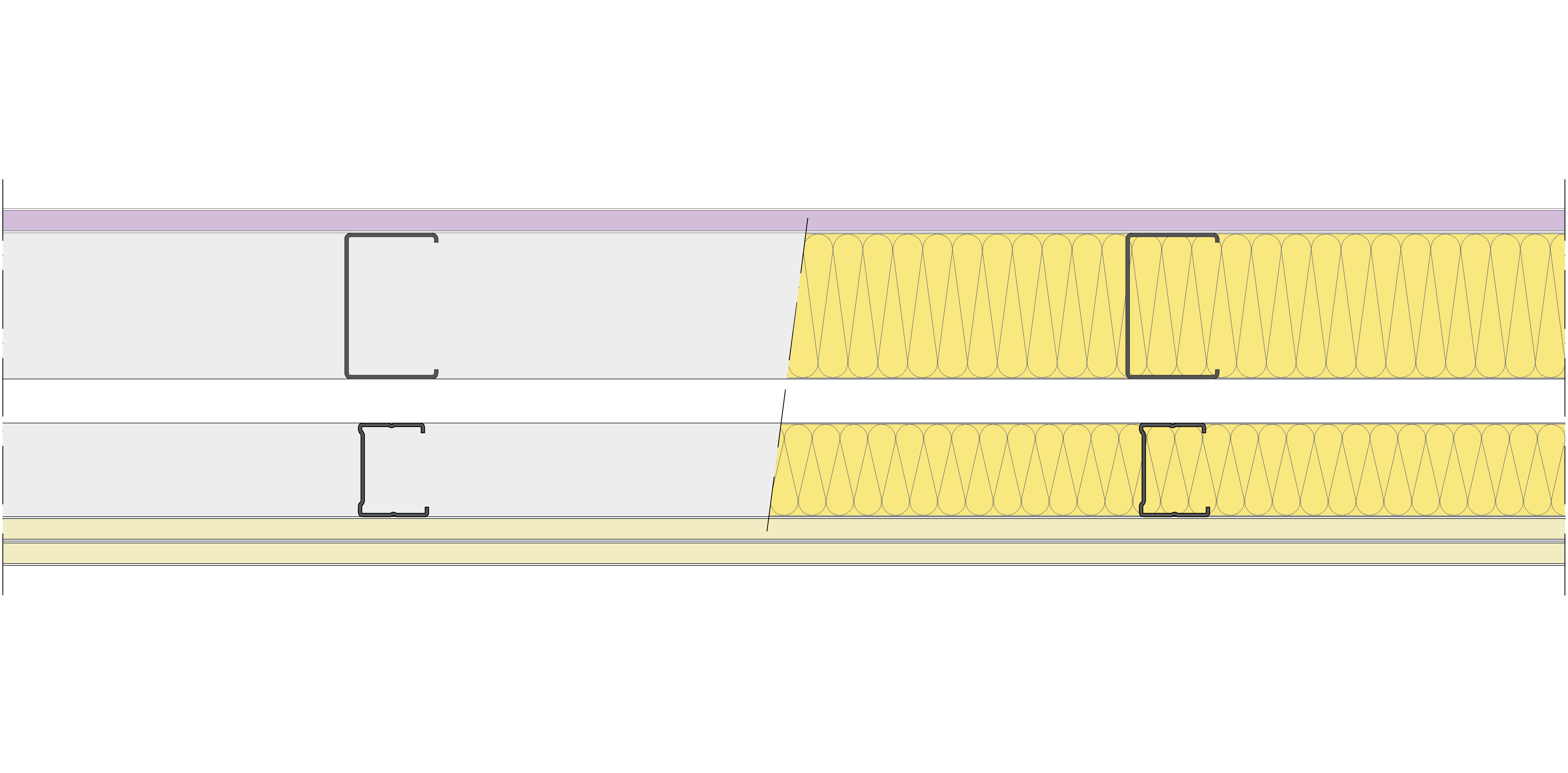 Fachada Ligera Pladur® EXO 160,5 (75-48-1 Z2/400 + e + 48-35/400) WD + 2N 2MW