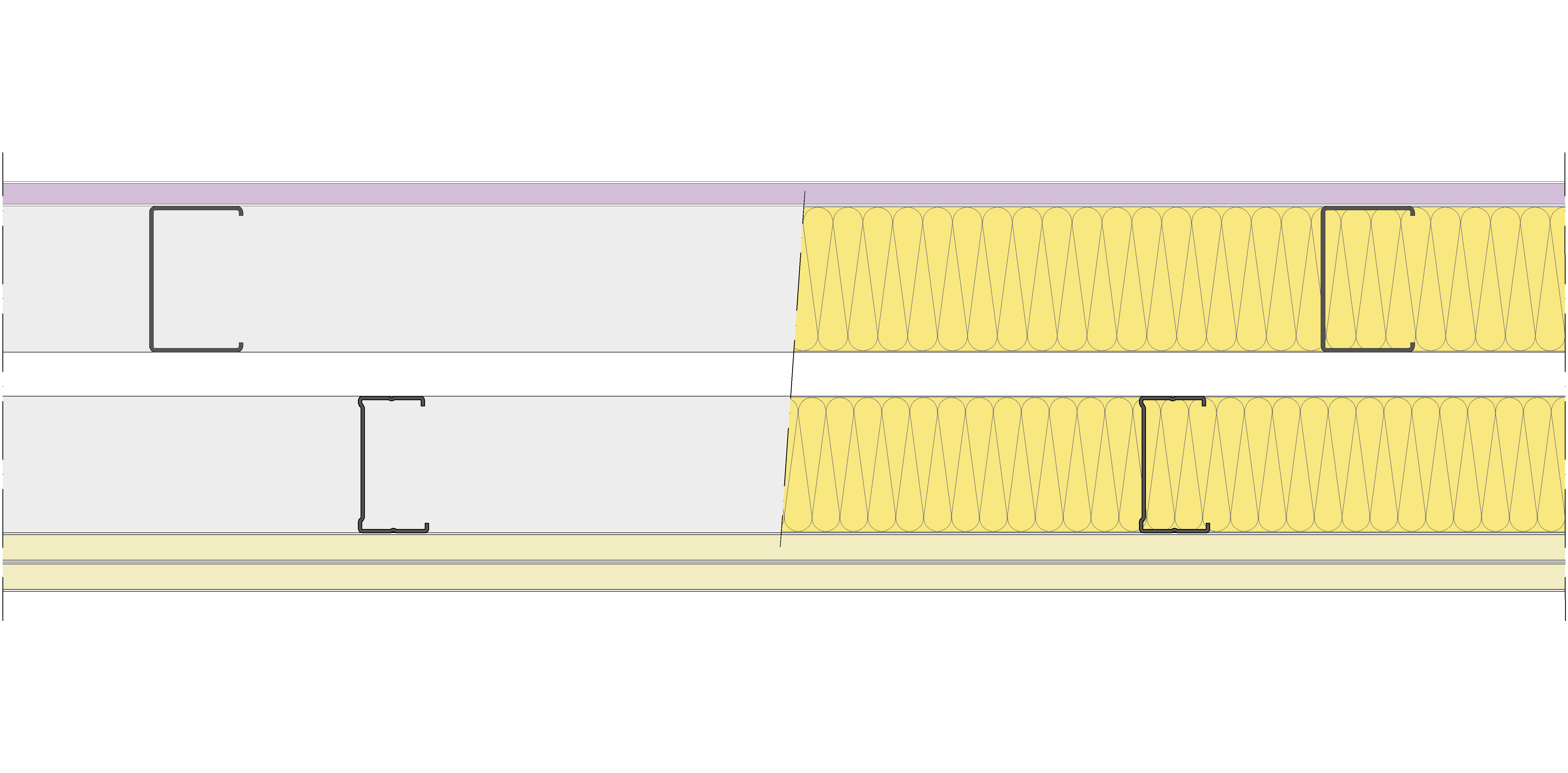 Fachada Ligera Pladur® EXO 187,5 (75-48-1 Z5/600 + e + 70-35/400) WD + 2N 2MW