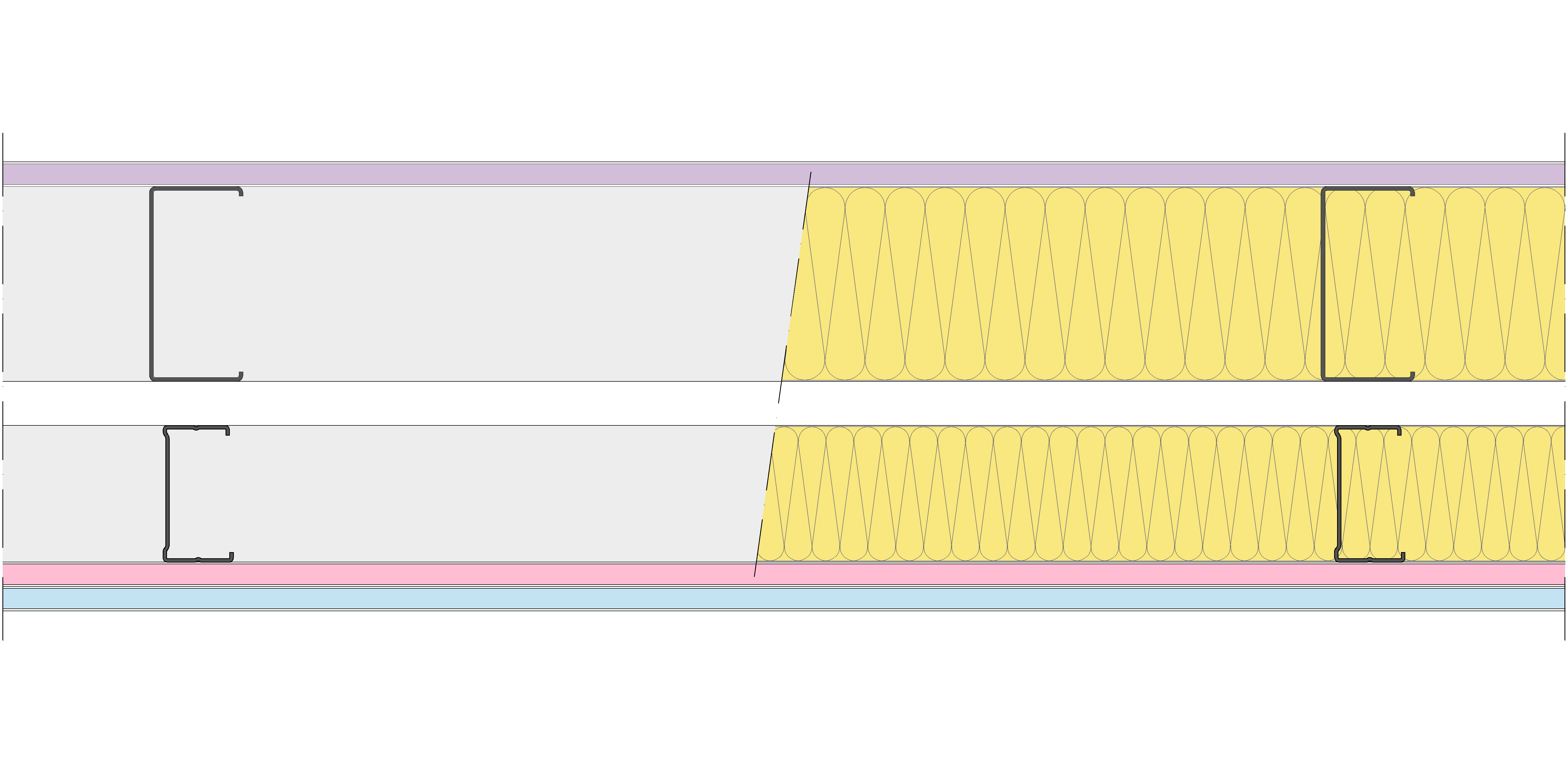 Fachada Ligera Pladur® EXO 207,5 (100-48-1 Z2/600 + e + 70-35/600) WD + 1F-1OMNIA 2MW